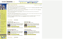 Desktop Screenshot of londonhotelsite.com